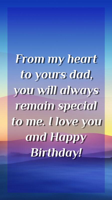 special lines for father on his birthday